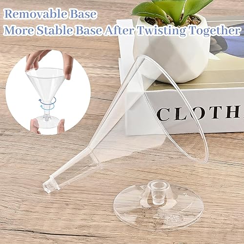 Miniatura 4 de TOFLEN Paquete de 24 vasos de Martini de plástico de 7 onzas, pequeños vasos de postre reutilizables, vasos de postre transparentes para vino de