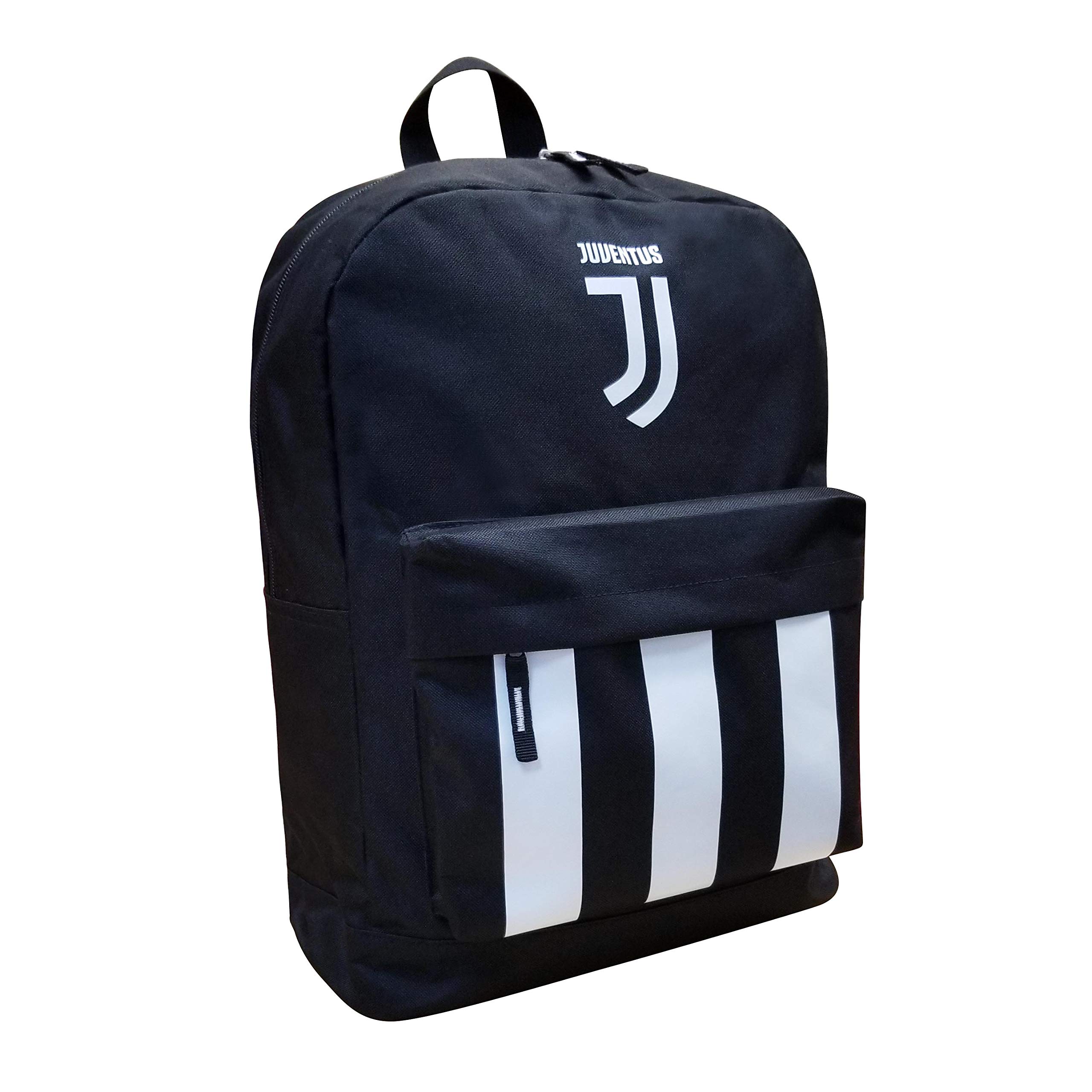 JUVENTUS F.C. BACKPACK (One Size, BLACK & WHITE THREE STRIPES)