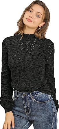 frilly black jumper
