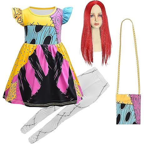 4PCS Sally Costume For Halloween