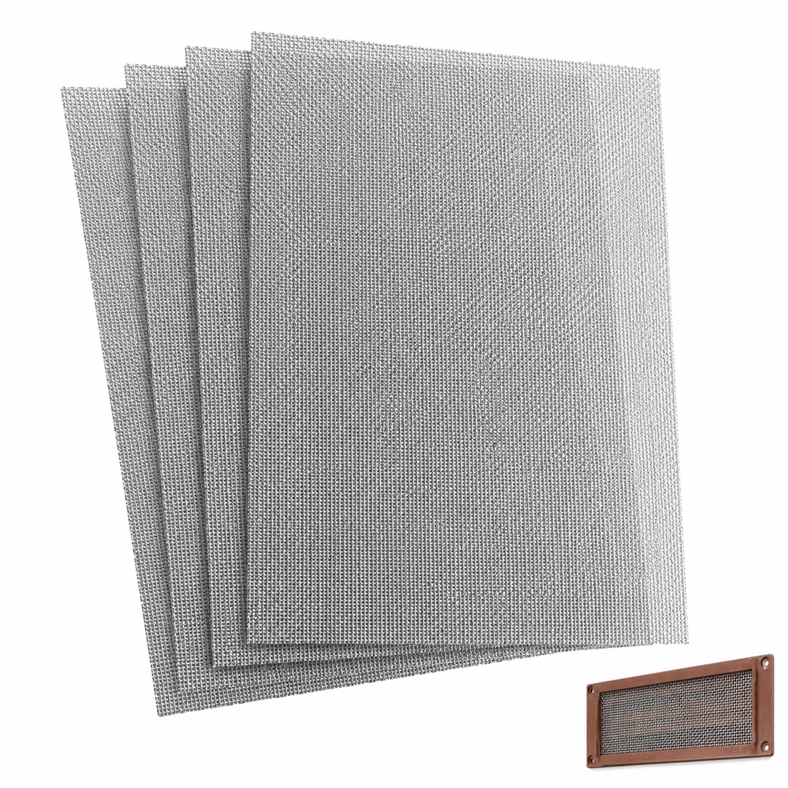 Wire Mesh Sheets Stainless Steel Woven Meshes Screen Filter Panels Vent Metal Rodent Mesh Gauze Net for Mice Rodent Proof Rat Insect Control in Garden Home 21x30 CM