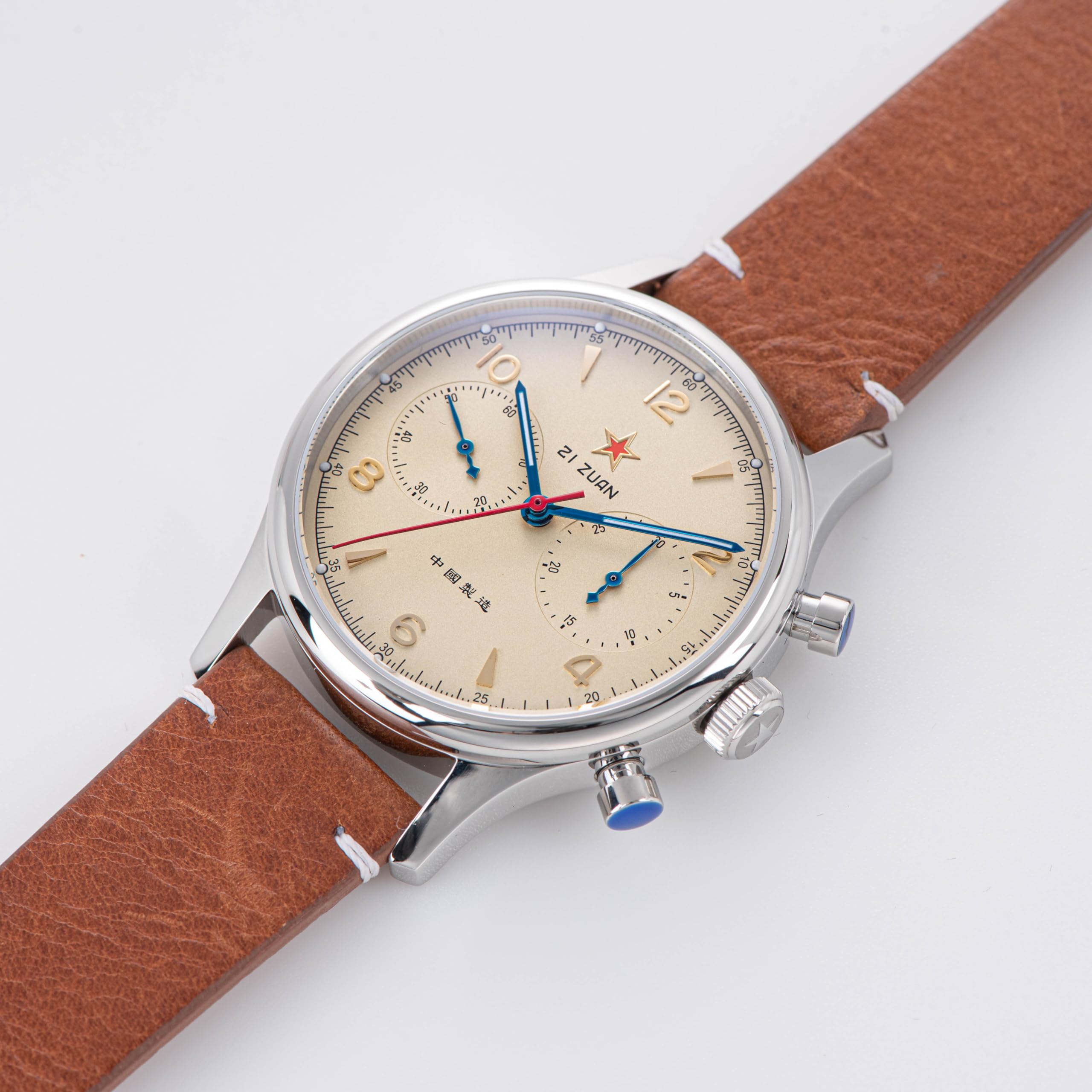 Seagull 1963 40 mm Saphirglas ST1901 Uhrwerk Herren-Chronograph 1963 SU1963RD40BN