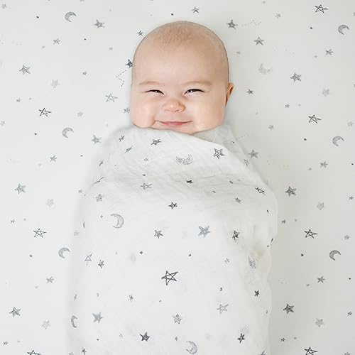 Miniatura 74 de American Baby Company Paquete de 2 sábanas bajeras de 100 % algodón de 18 x 36 pulgadas, compatible con moisés Mika Micky, blanco, suave