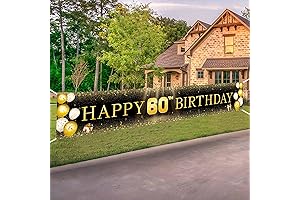 60th Birthday Celebration Yard Sign with Banner
