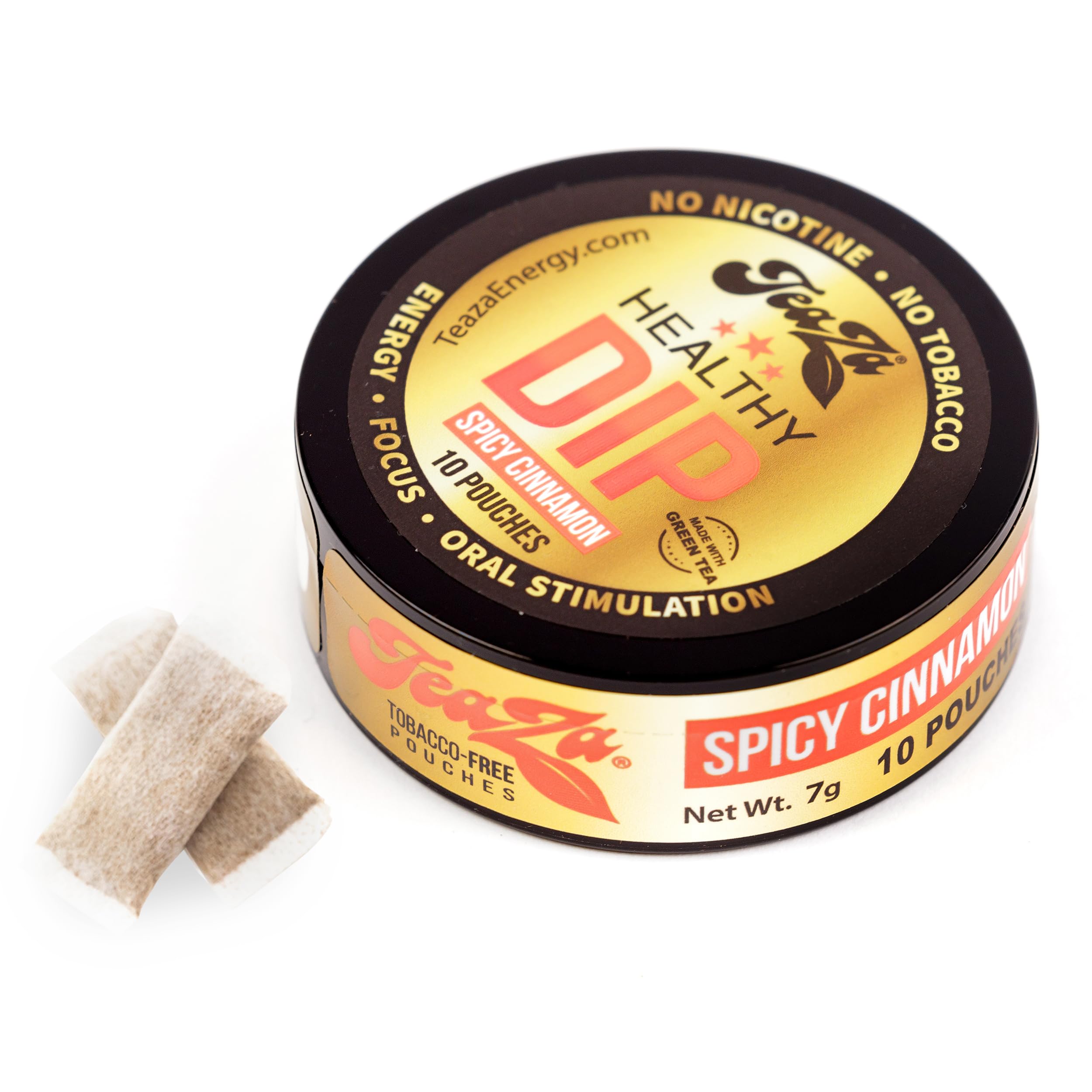 Amazon.com: TeaZA Herbal Energy Pouch Spicy Cinnamon Flavor