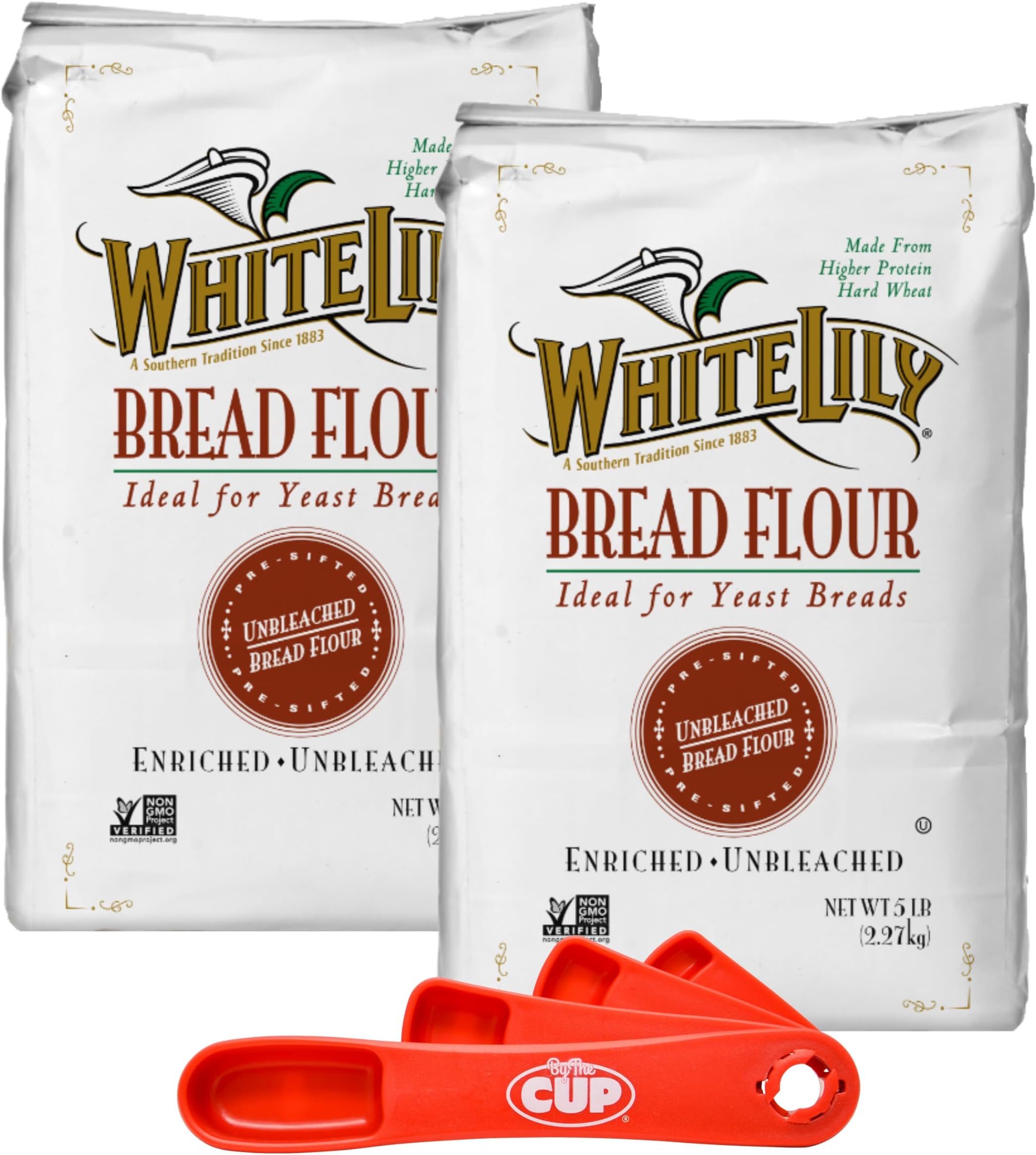 White Lily Bread Flour 5 lb Bag (Pack of 2) By The Cup