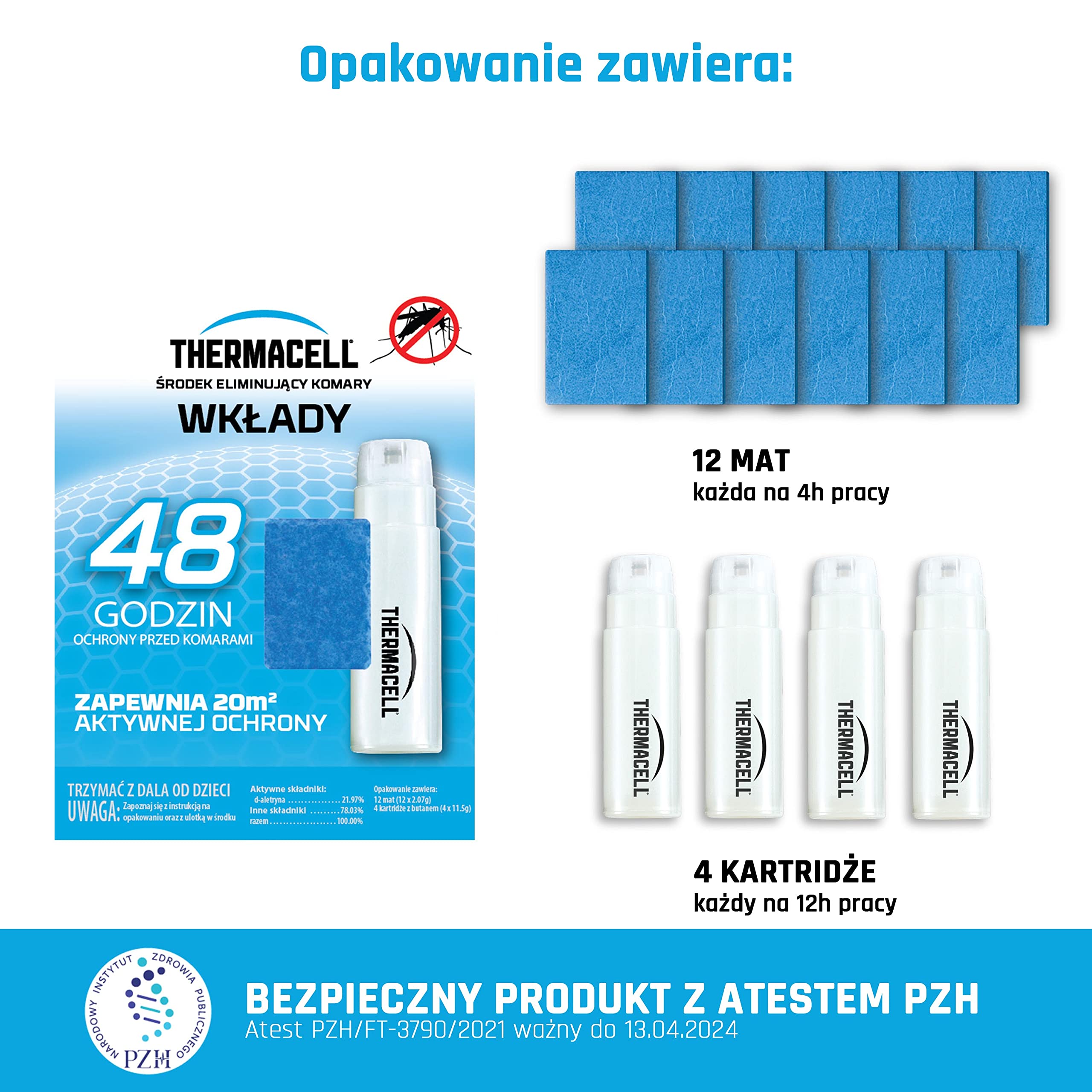 Wkłady uzupełniające Thermacell 48h