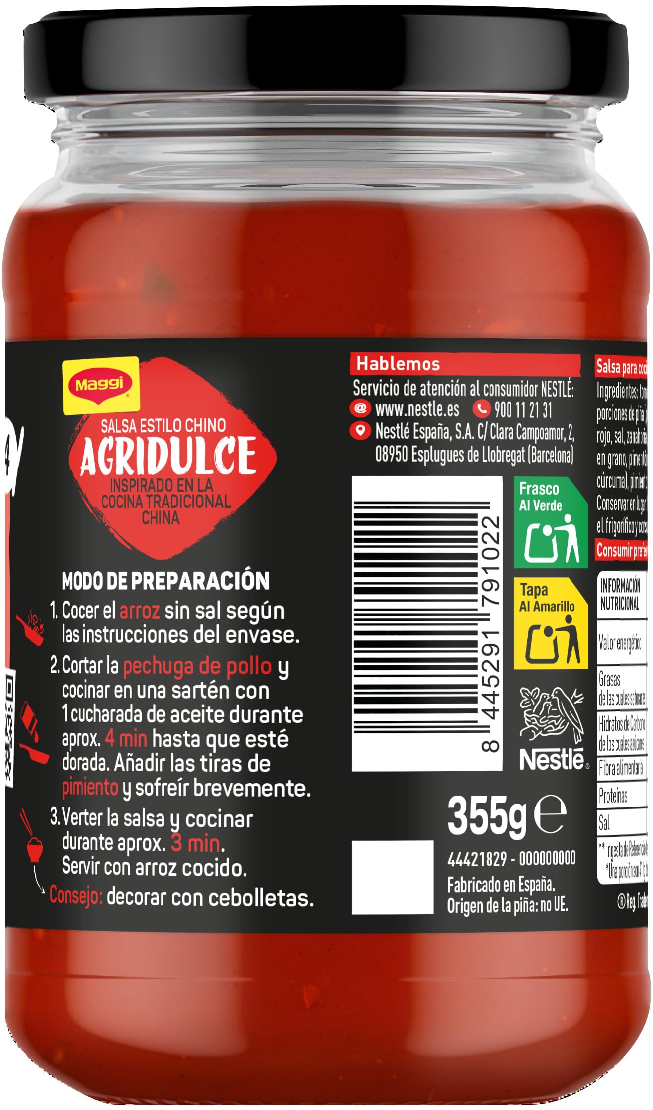 Maggi Salsa Asiática Agridulce 6 x 355 g