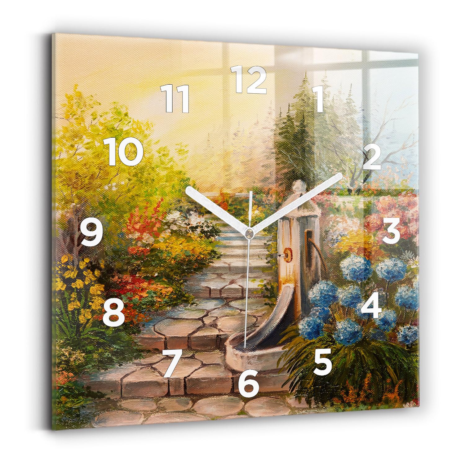 Horloge de qualité supérieure Wallfluent au design de forêt