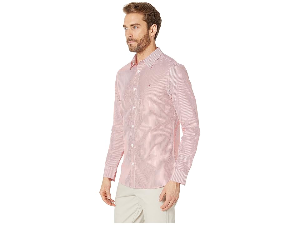 

Calvin Klein The Extra-Fine Cotton Shirt (High Risk Red) Men's Clothing, Multi