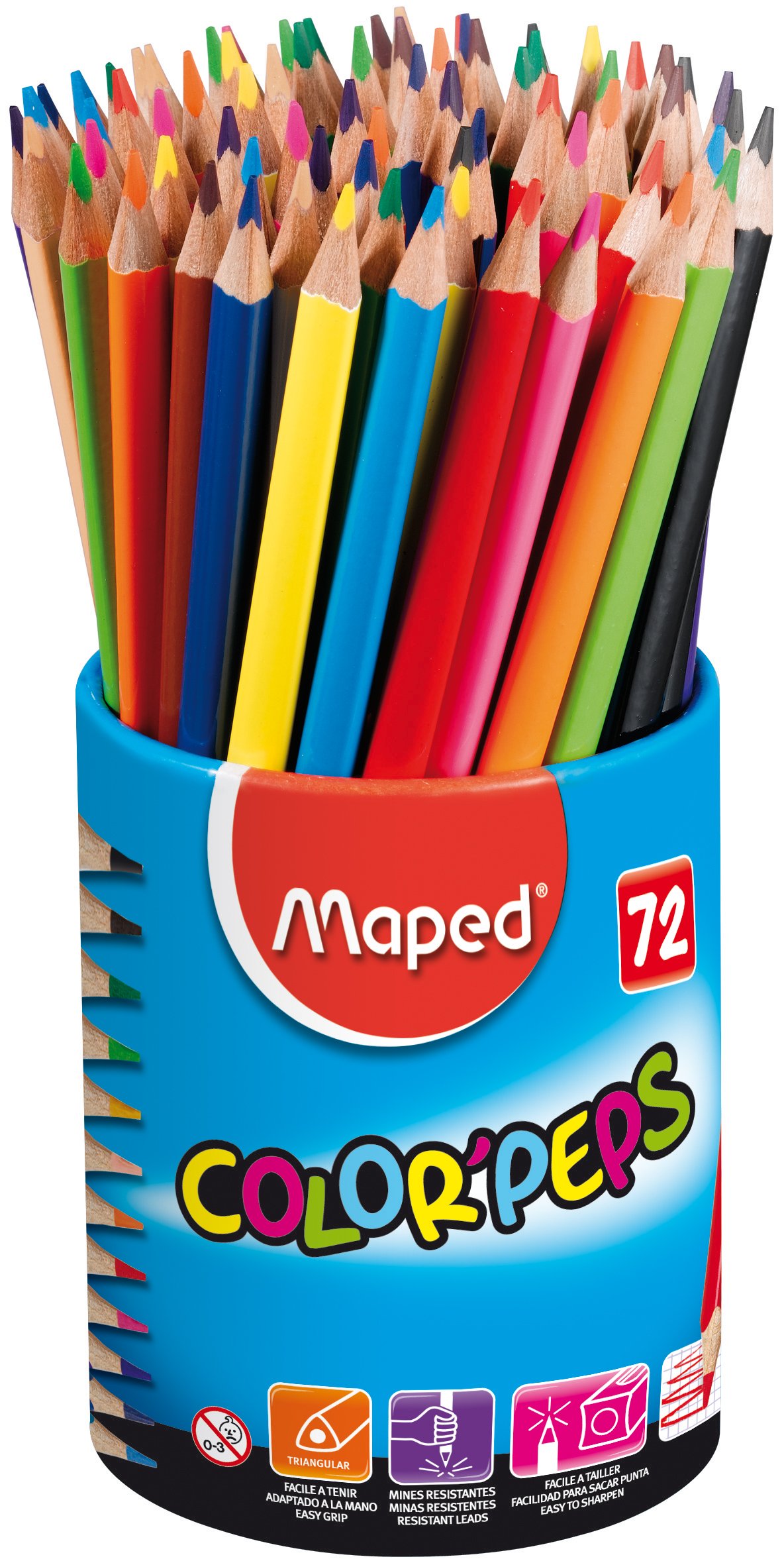 Maped School Colour Peps Pencil Pot (72 Pieces)