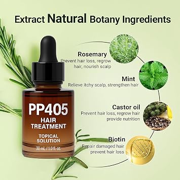 PP 405 Hair Growth Oil Anti-Hair Loss Serum Fast-Absorbing & Non-Greasy Nourishing Hair Treatment For All Hair Types