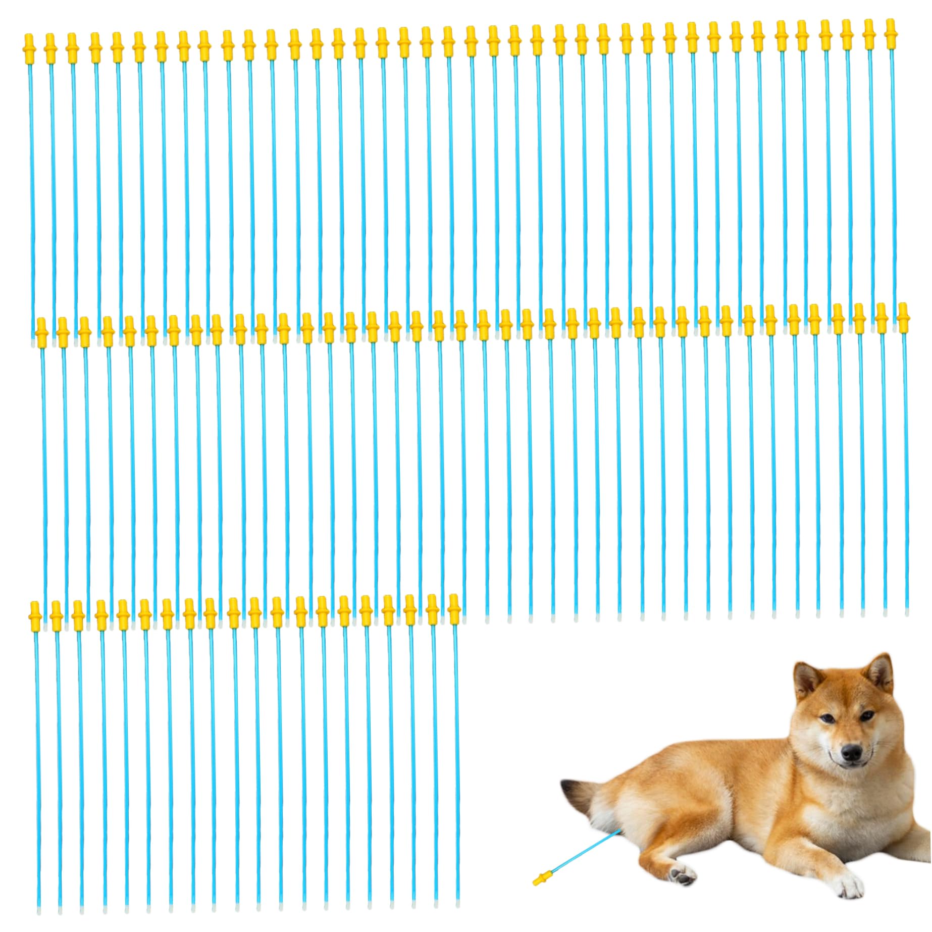Kit de inseminación Artificial desechable para Perros, catéter Flexible de 100 Piezas para Mascotas pequeñas/11, 8 Pulgadas
