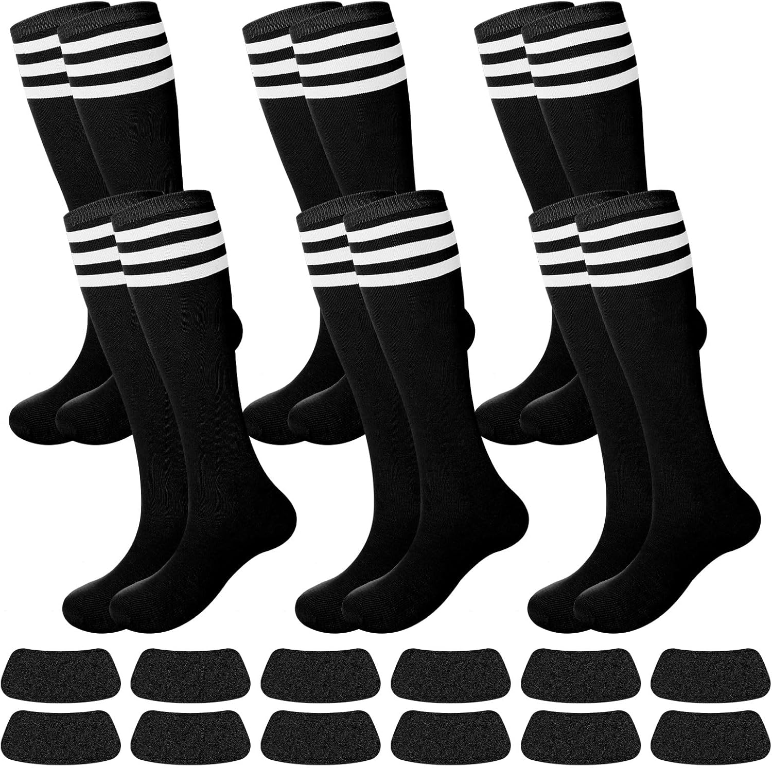Panitay Sport Accessories Softball Soccer Socks Glitter Eye Black Stickers for Sports Youth Women Adult Cheer Supplies