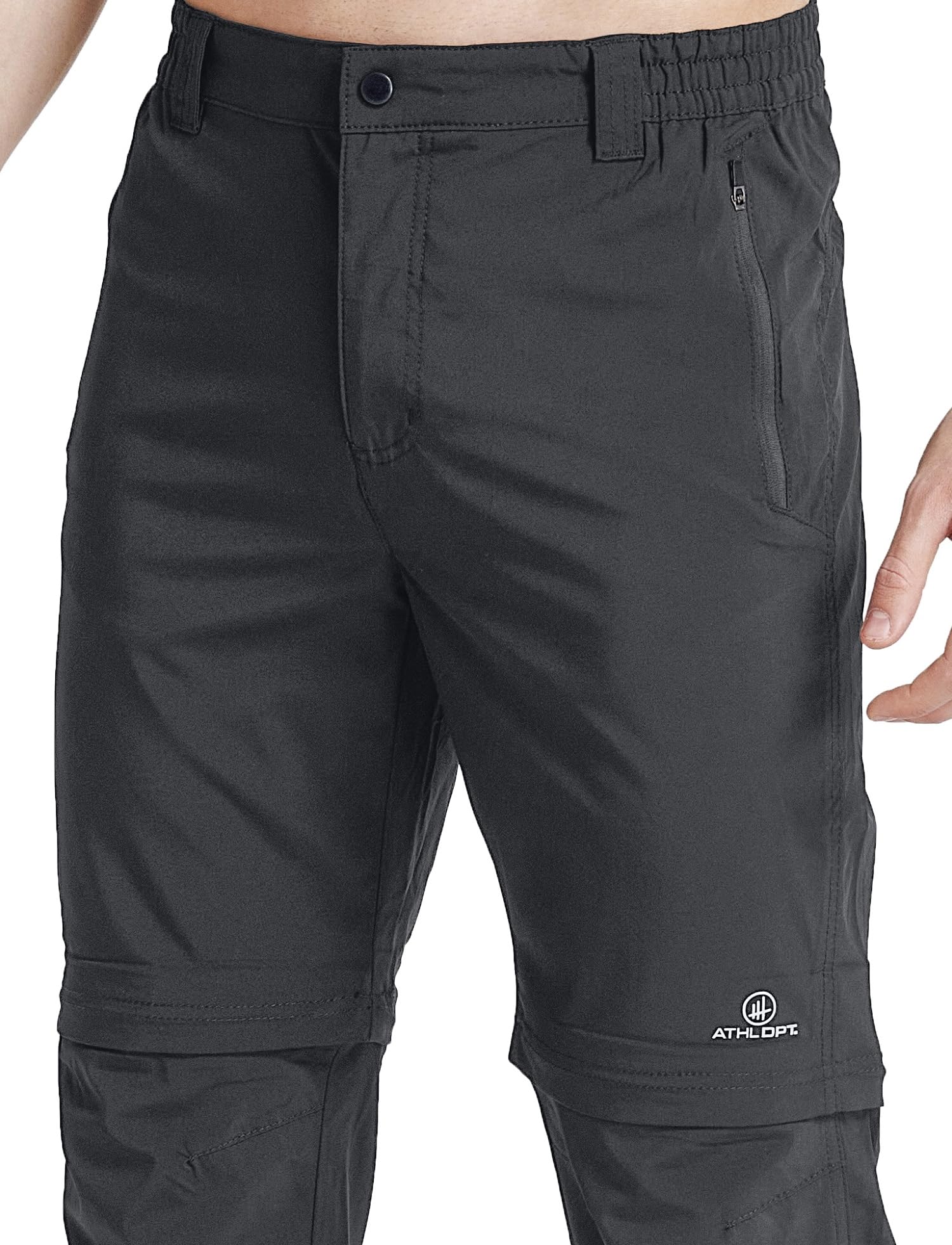 Herren Kurze und Lange Wanderhose/Funktionshose/Wandershort mit praktischen Taschen