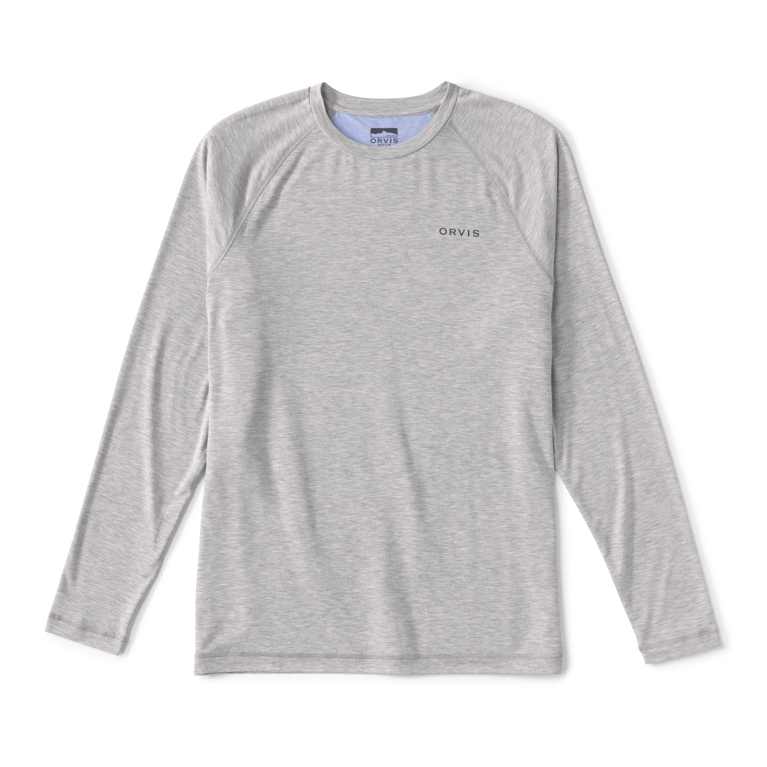 Orvis Dricast Long Sleeve Crew - Men's Lightweight Performance Shirt, Quick-Dry, UPF 50+ Sun Protection, Breathable