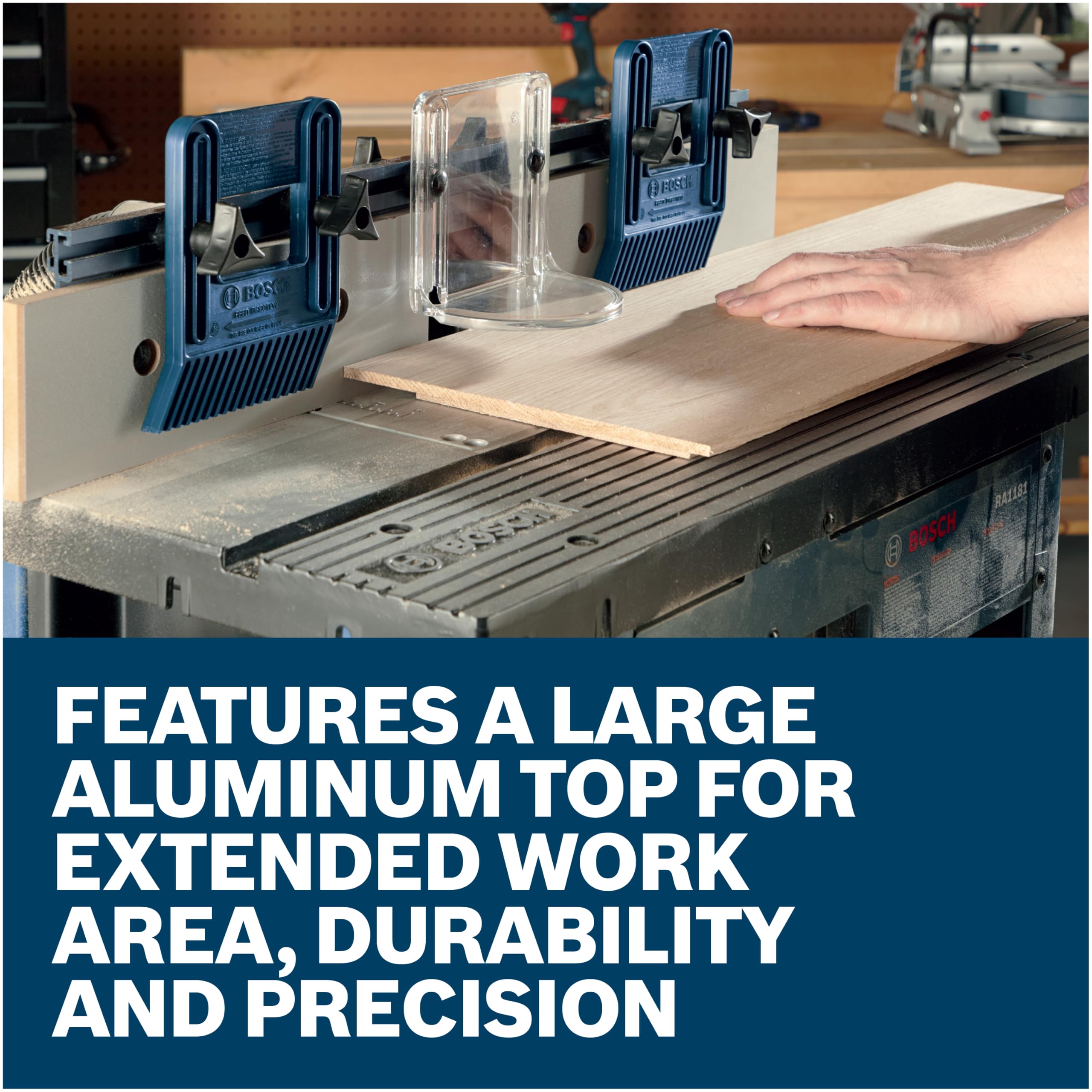 BOSCH RA1181 Benchtop Router Table - Large Aluminum Top -2