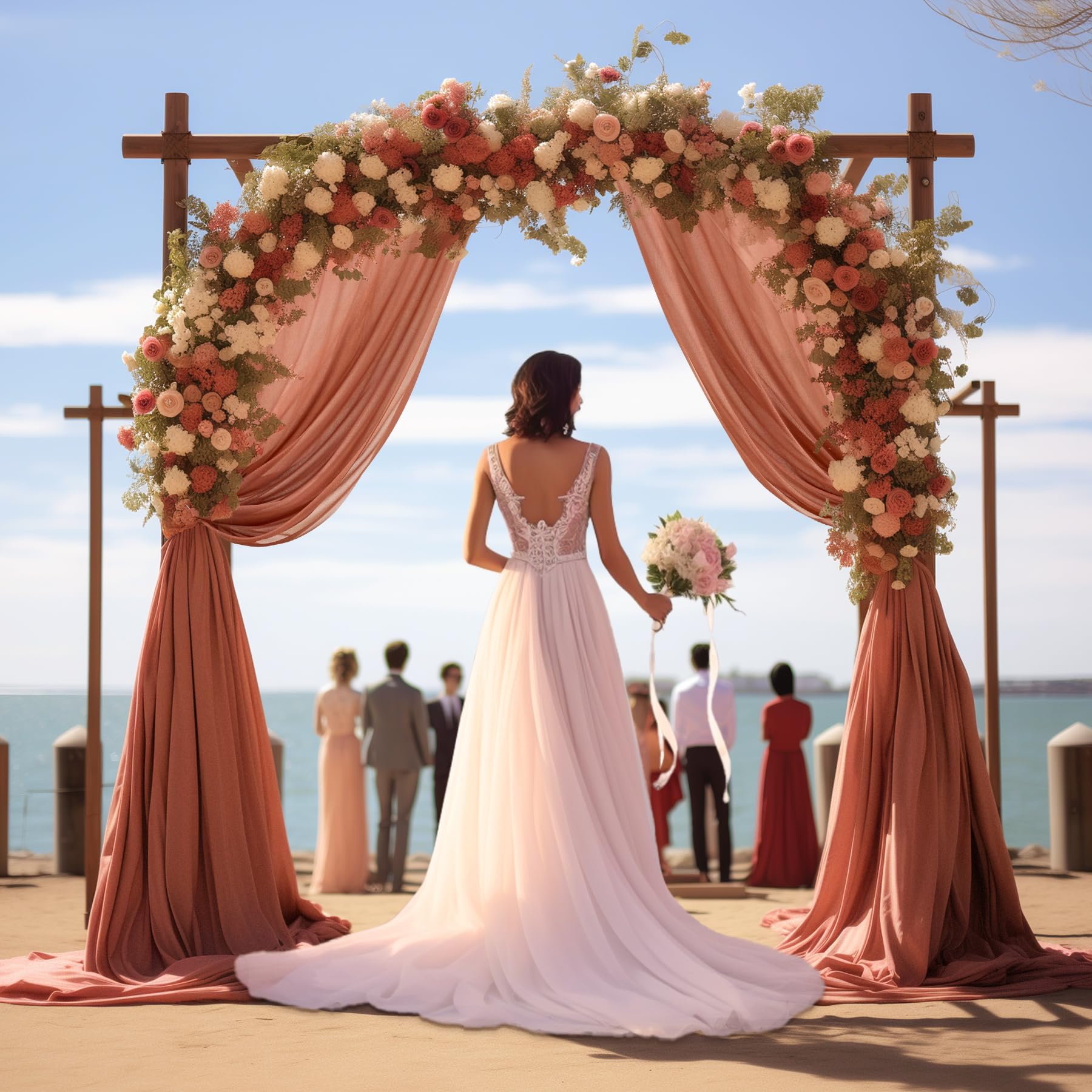 Wedding Arch Draping Fabric, 2 Panels 28