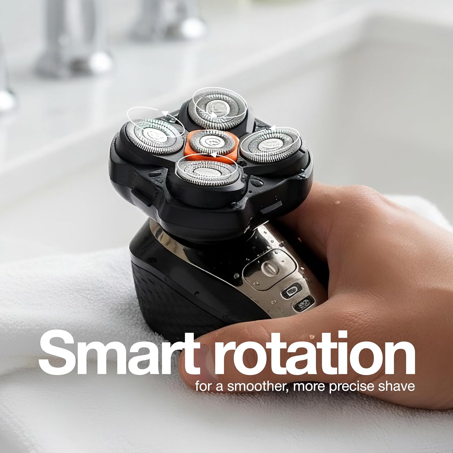 OTY Kit Get It All Head Shaver and Body Trimmer for Men, Bald Groomer and Intimate Trimmer, Waterproof Cordless 8-in-1 Complete Grooming Kit - Image 7