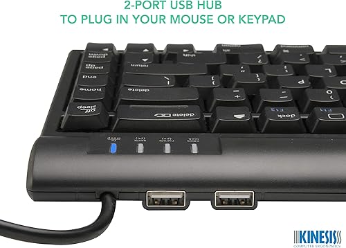 Miniatura 7 de Kinesis Teclado ergonómico Freestyle2 con elevadores V3 para Mac (separación de 9")