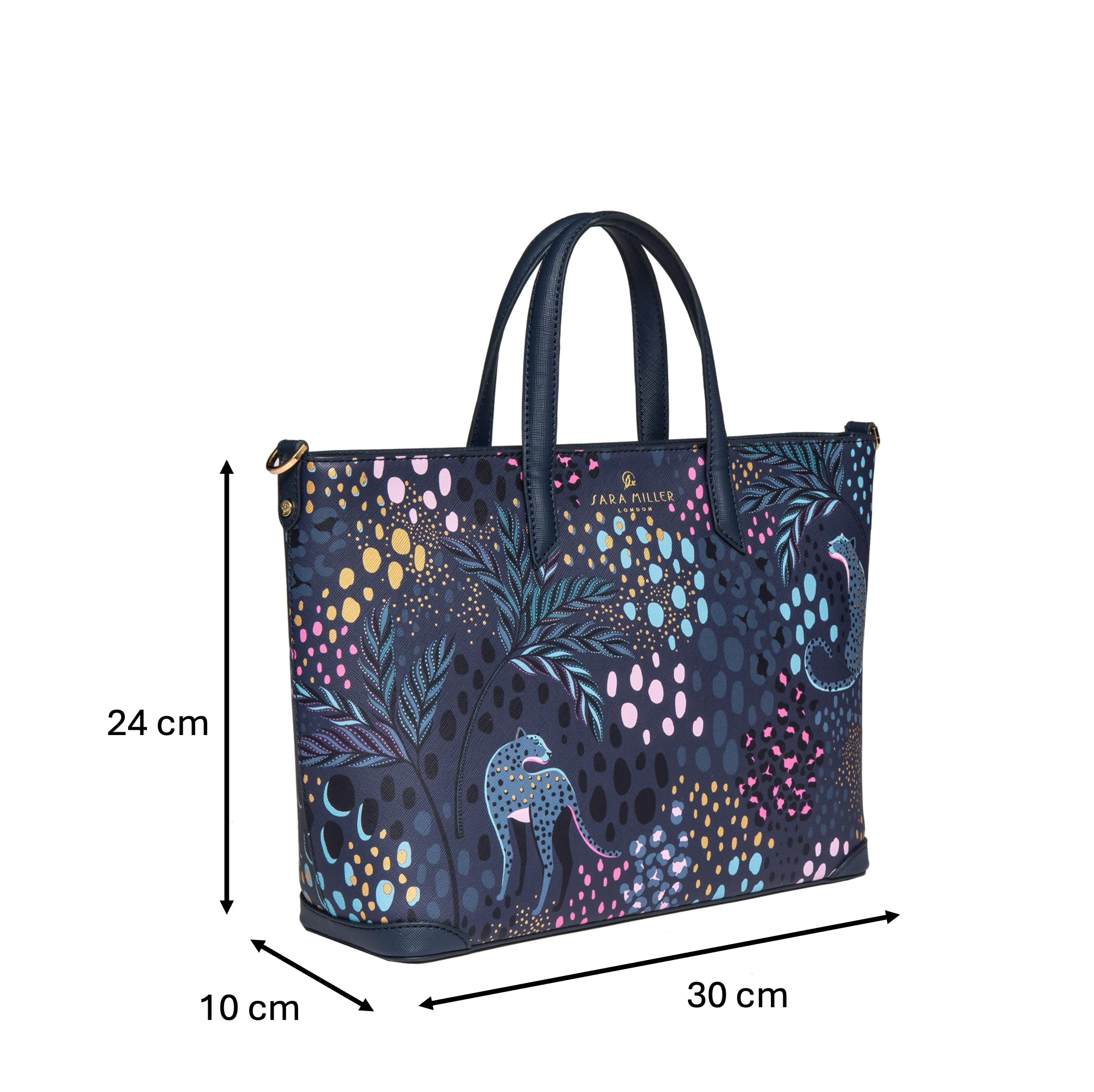 Sara Miller London Bolso de mano para mujer, para el trabajo, viajes, portátil, bolso de hombro con cierre de cremallera