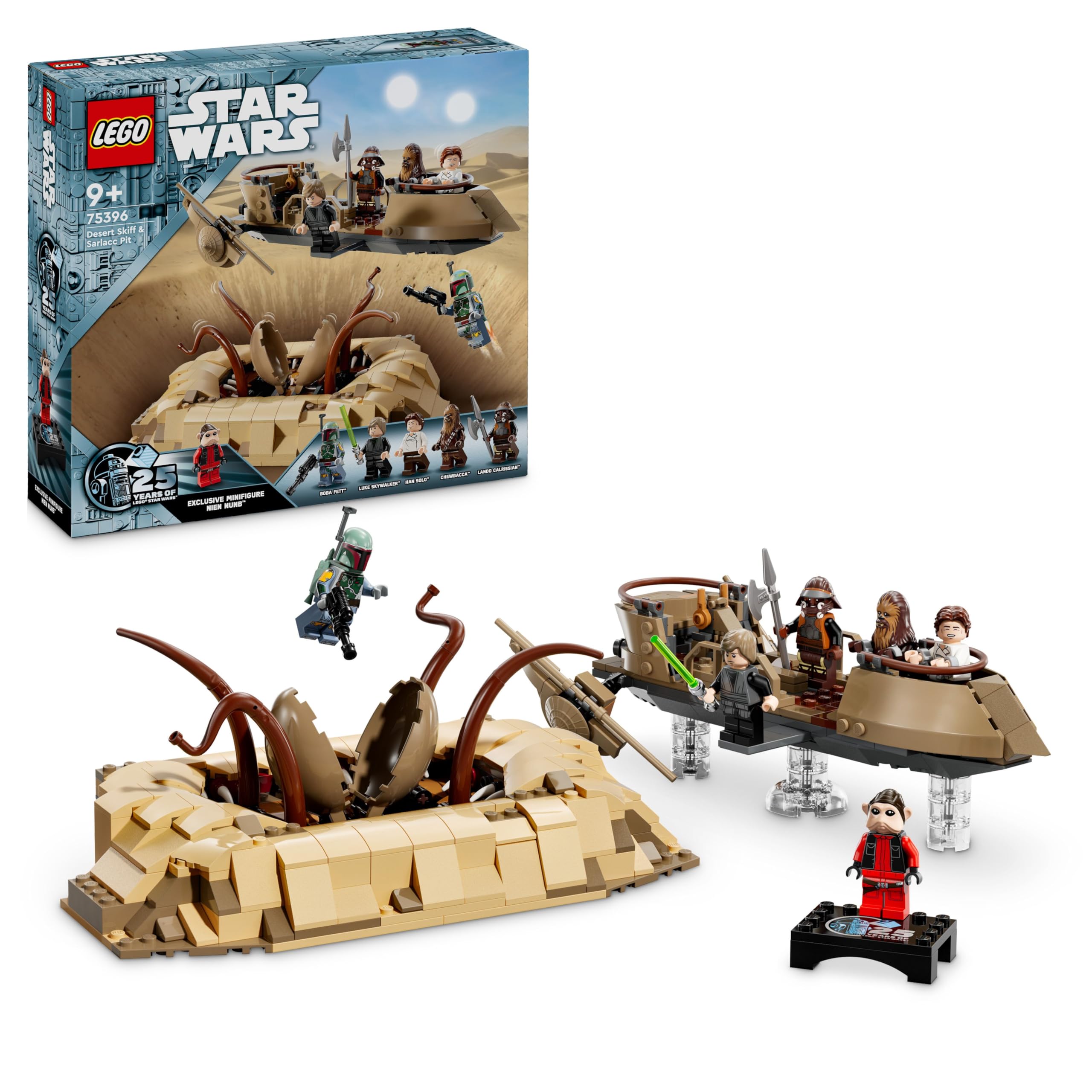 Sponsored Ad β Star Wars: Return of the Jedi Desert Skiff & Sarlacc Pit, Vehicle Building Toy Set for 9 Plus Year Old Boys & Girls, Features 6 Minifigures Including Luke Skywalker, Gift for Kids and Fans 75396