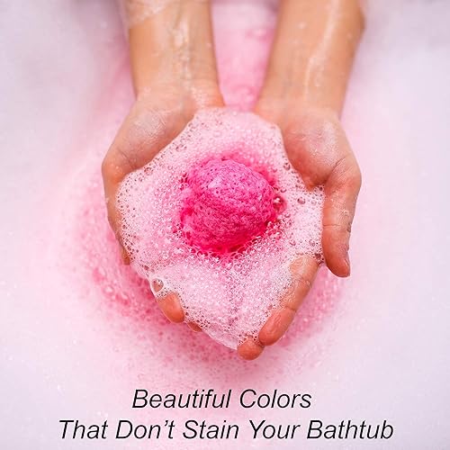 Miniatura 6 de Bombas de baño de lujo para hombres, juego de 24 bombas de baño con aceites esenciales orgánicos, jabón vegano natural para hidratar burbujas