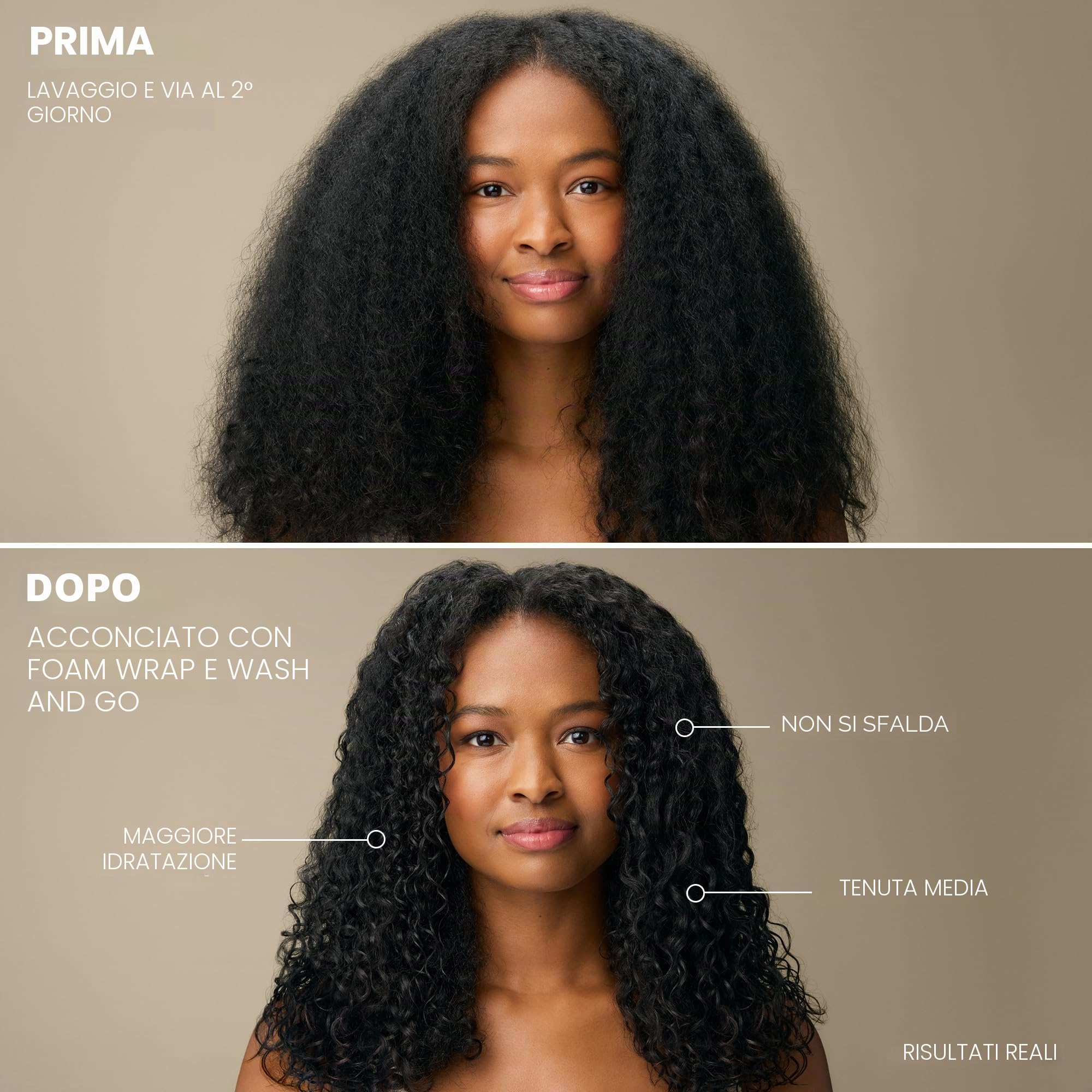 Mizani Styling Foam Wrap | Balances Hydration, Shine & Hold | with Shea Butter | Paraben-Free | for Curly Hair | 250 ml