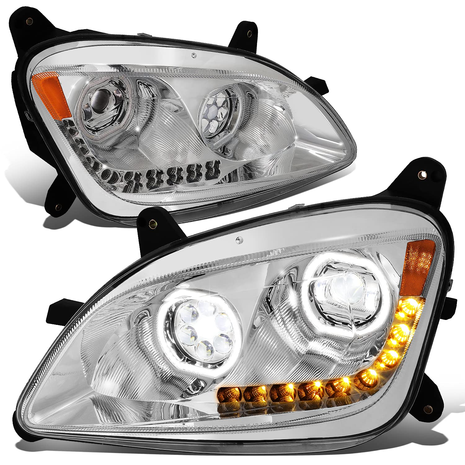 Amazon.com: DNA MOTORING HL-HAY-013-CH Pair of Dual LED Halo