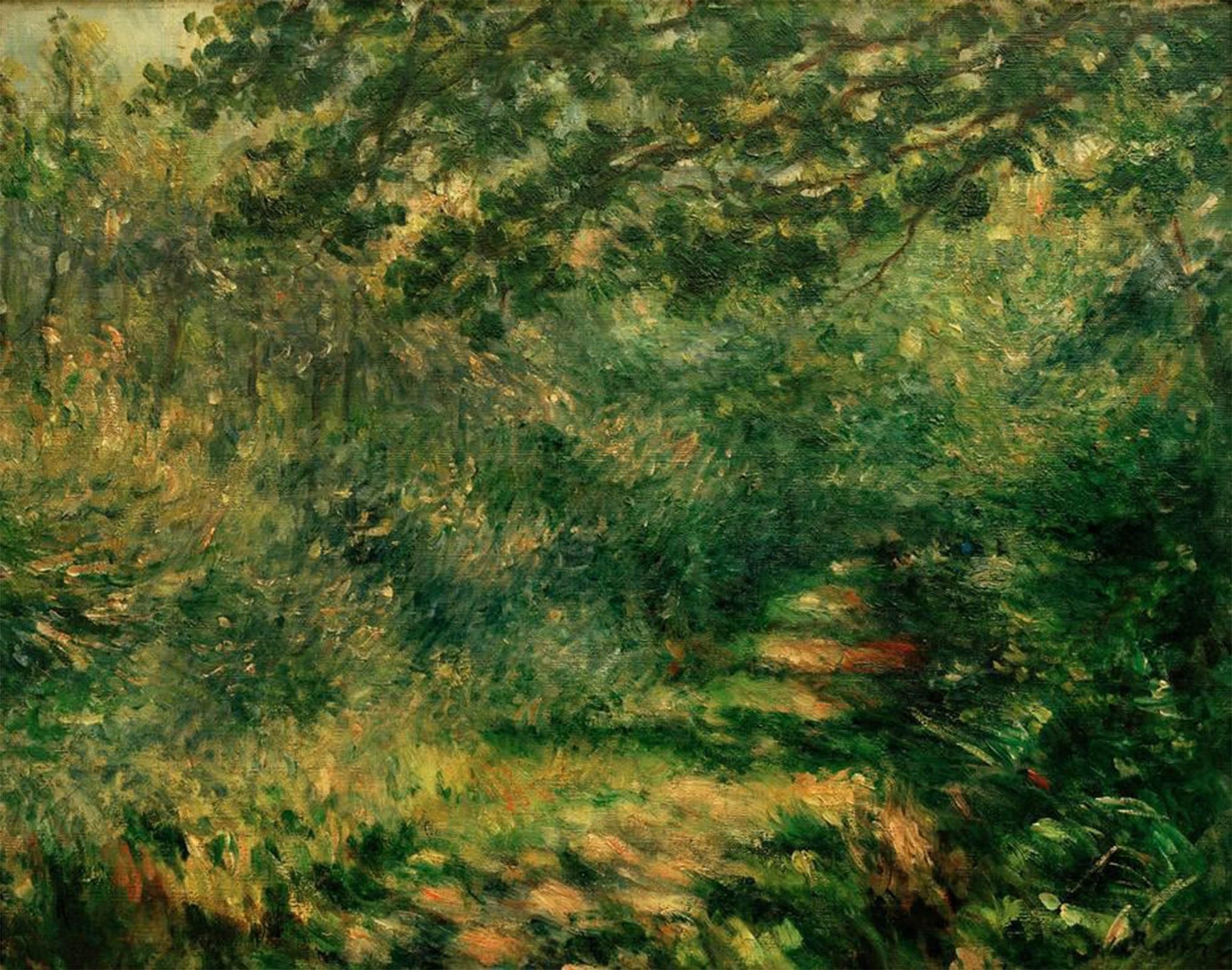 POSTERIIk Famous Print Pop Art Wall Art Graffiti the Alley Under the Wood by Pierre Auguste Renoir Art Prints for Home Decor 60x90cm