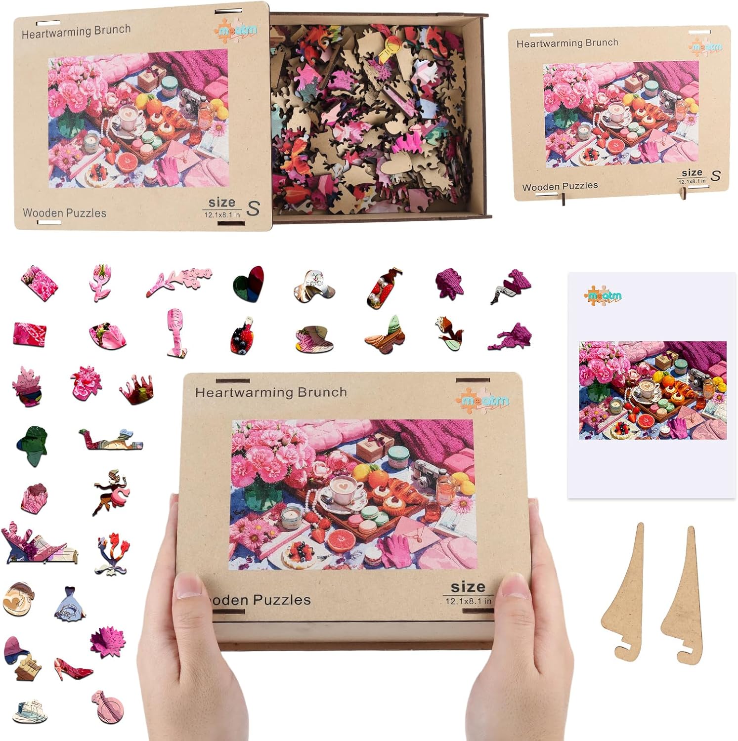 MEATRN Wooden Puzzles for Adults – Mother’s Day Jigsaw Puzzles, Unique Gift for Mom Grandmother Daughter, Relaxing Family Activity & Home Wall Decoration, 200 Pcs, 8.1x12.1in