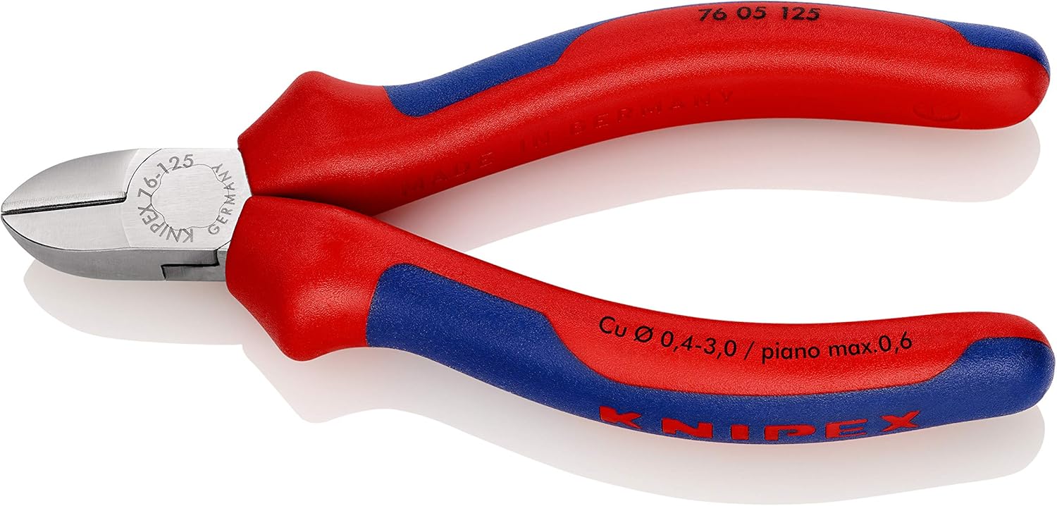 Knipex 76 05 125 Diagonal Cutter with soft handle chrome plated