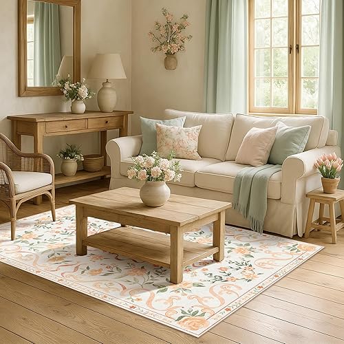 Vista 39 de Alfombras pequeñas de 2 x 3 pulgadas para entrada, alfombra bohemia verde para baño, pasillo, alfombra de cocina vintage, antideslizante, lavable