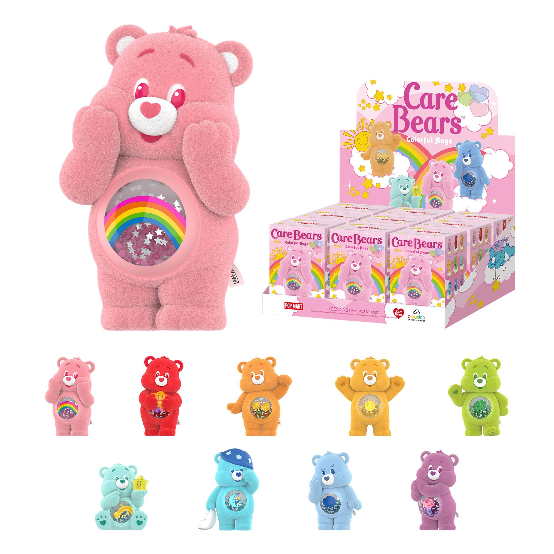 POP MART Care Bears Colorful Hugsシリーズ POP MART Care Bears Colorful Hugs Series Blind Box Figures, Random