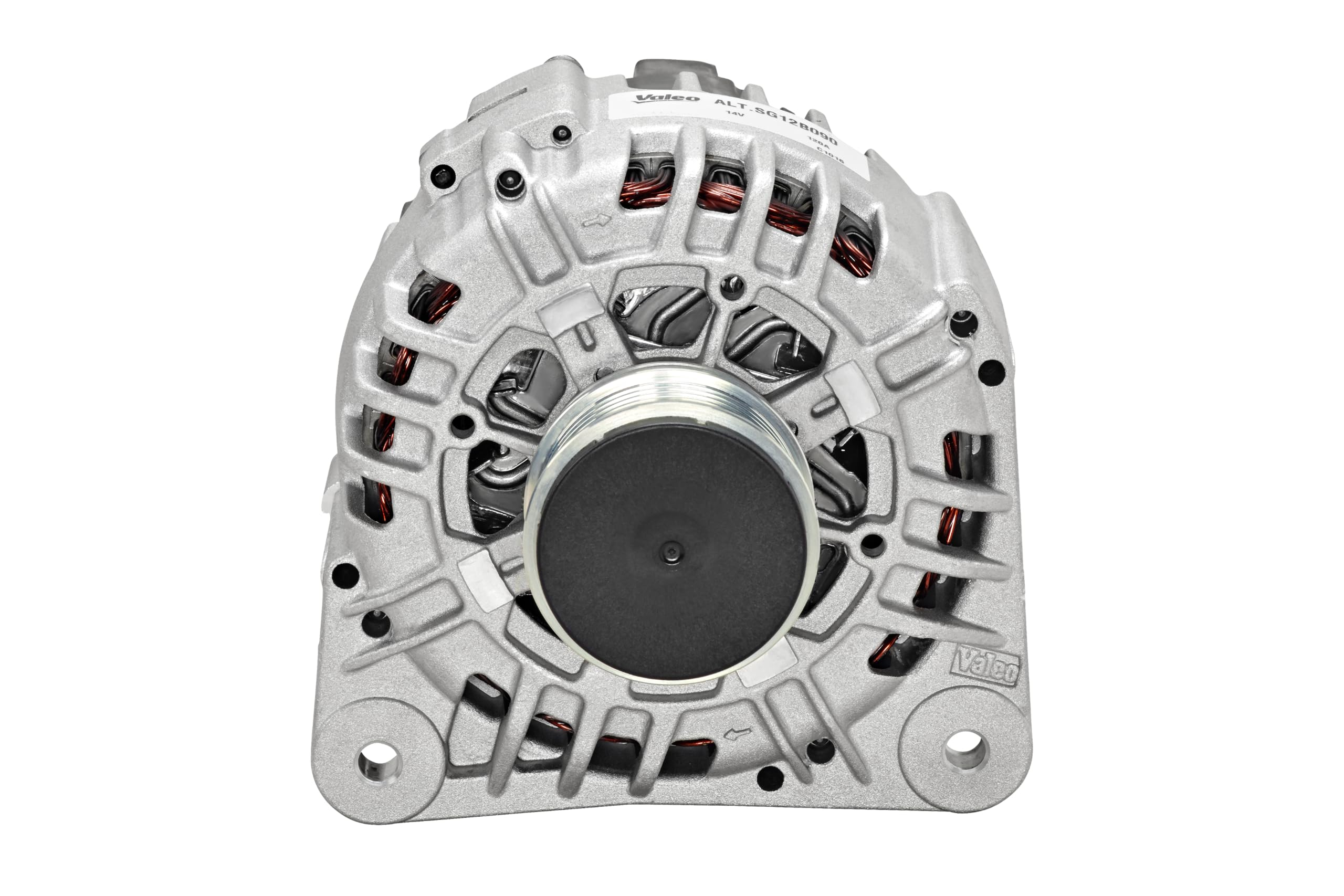 VALEO 439312 Alternator Alternator Charge current: 120 Amp Grooves: 6 grooves Pulley diameter: 57,2 mm Voltage: 14 V Rotation direction: CLOCKWISE