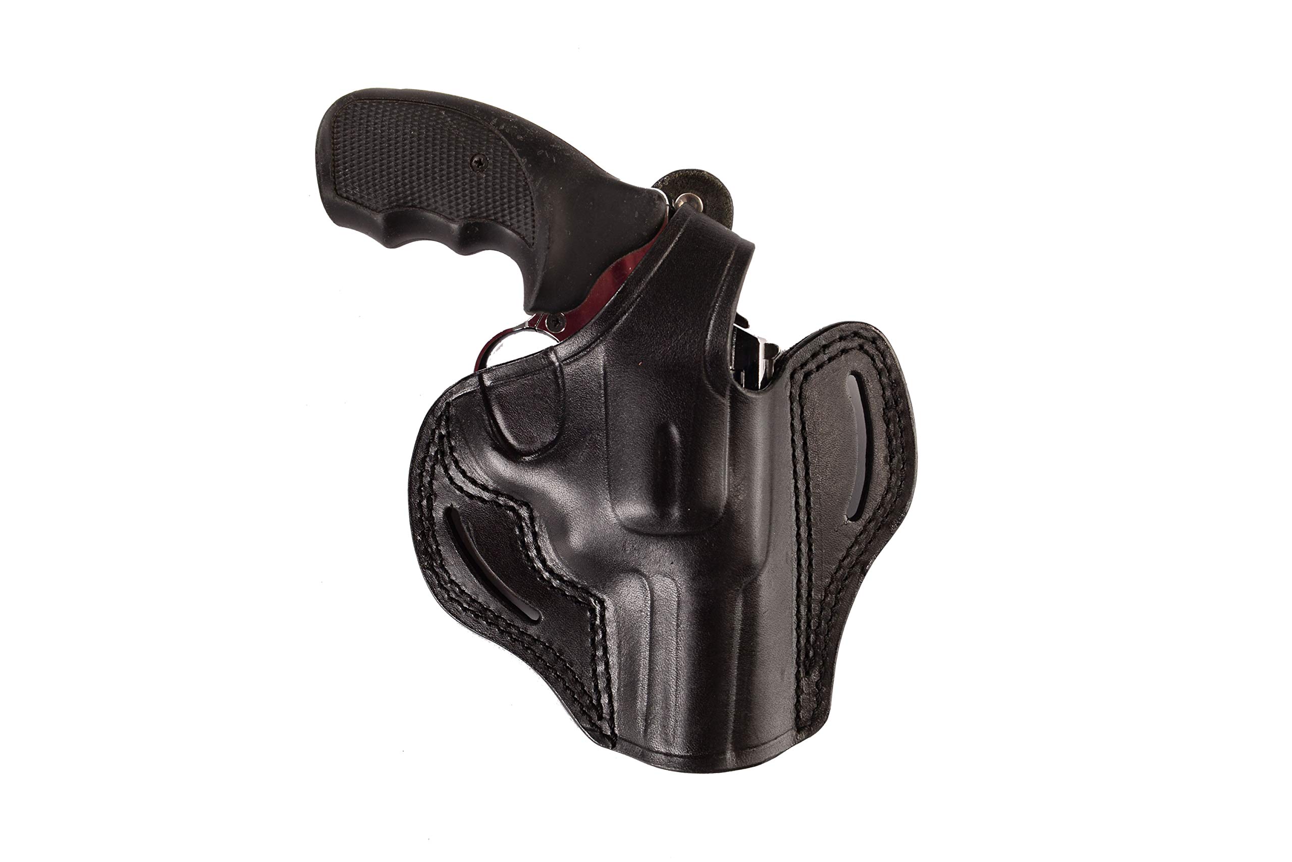 Pusat Holster Premium Leather Thumb Break Belt Holster 3 inch 38 SPL for Revolver Colt Detective Right Hand