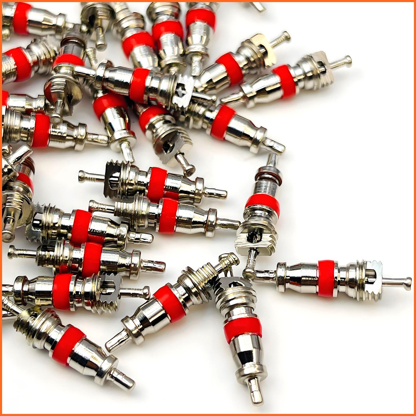 AIR STEM STICK 美容機器 150Pieces Tire Valve Stem Core,Premium TPMS Safe, Nickel Plated