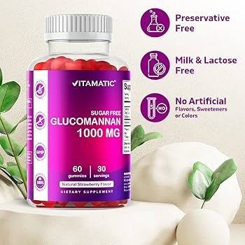 Vitamatic Sugar Free Glucomannan Gummies (Amorphophallus