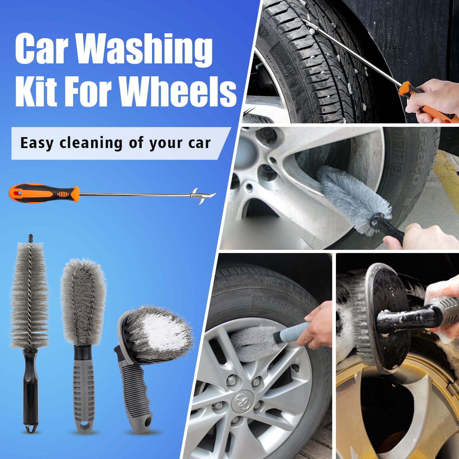 Pistola Pulizia Interni Auto FreeTec - Portatile Ad Aria Compressa, Con Spazzola E Contenitore 1L - Foto 8