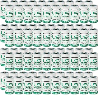 ✦80-Pack LS17330 Battery 3.6V 2100mAh 2/3 A Lithium Thionyl Chloride (Li-SOCl2) for LS 17330 Non-Rechargeable for PLC Equipment