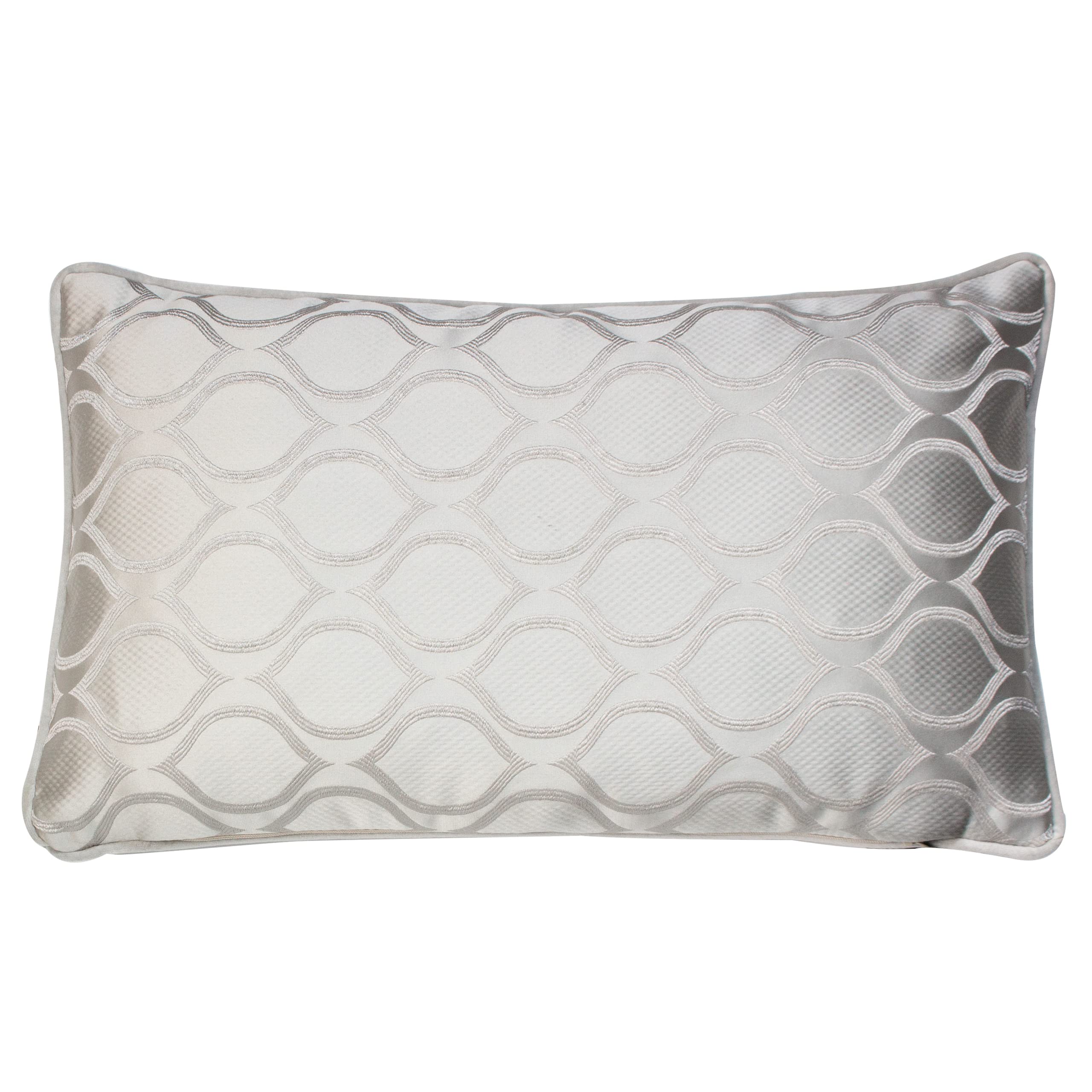 Coussin Solitaire Prestigious Textiles en polyester coloris sterling pour salon