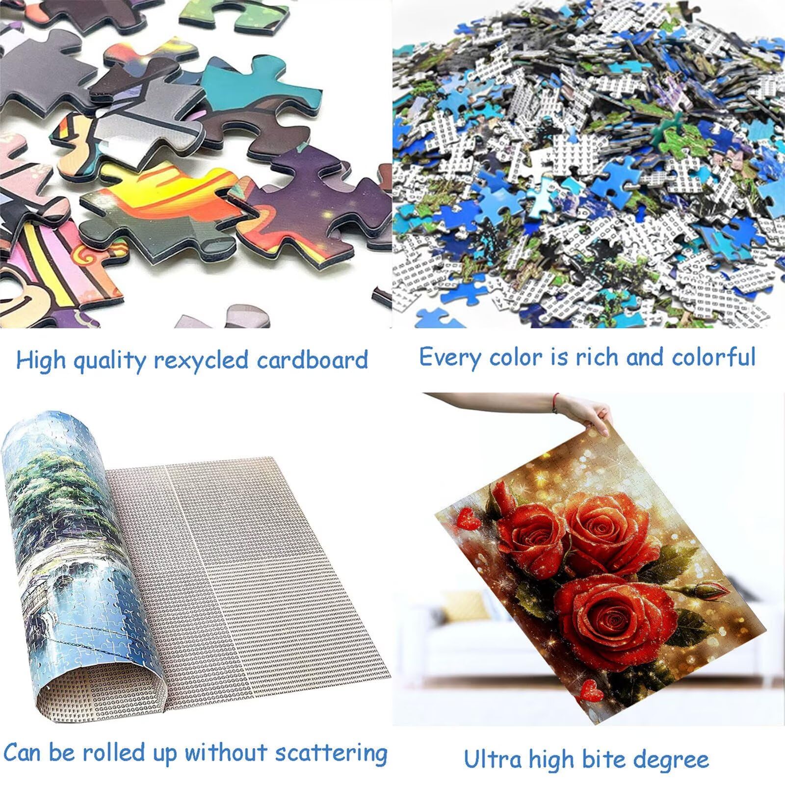 Puzzle 3000 elementów różowe puzzle dla dorosłych miłość 122 x 81 cm unikalne rzemiosło klasyczne drewniane układanka 3D do rodzinnych gier aktywnych, układanka do samodzielnego wykonania nawet do
