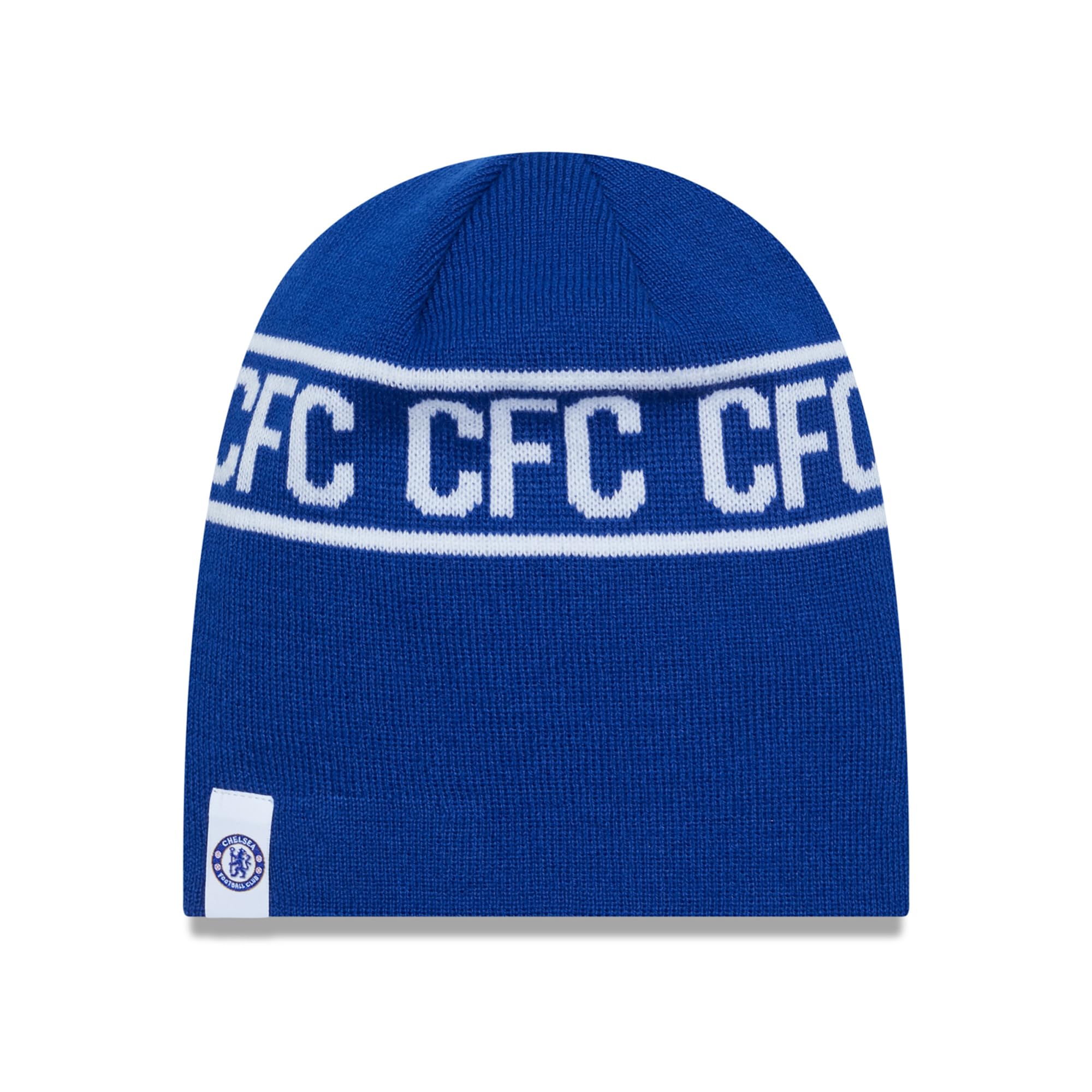 Chelsea FC New Era Wordmark Skull Knit Beanie Official Premiership Football Hat