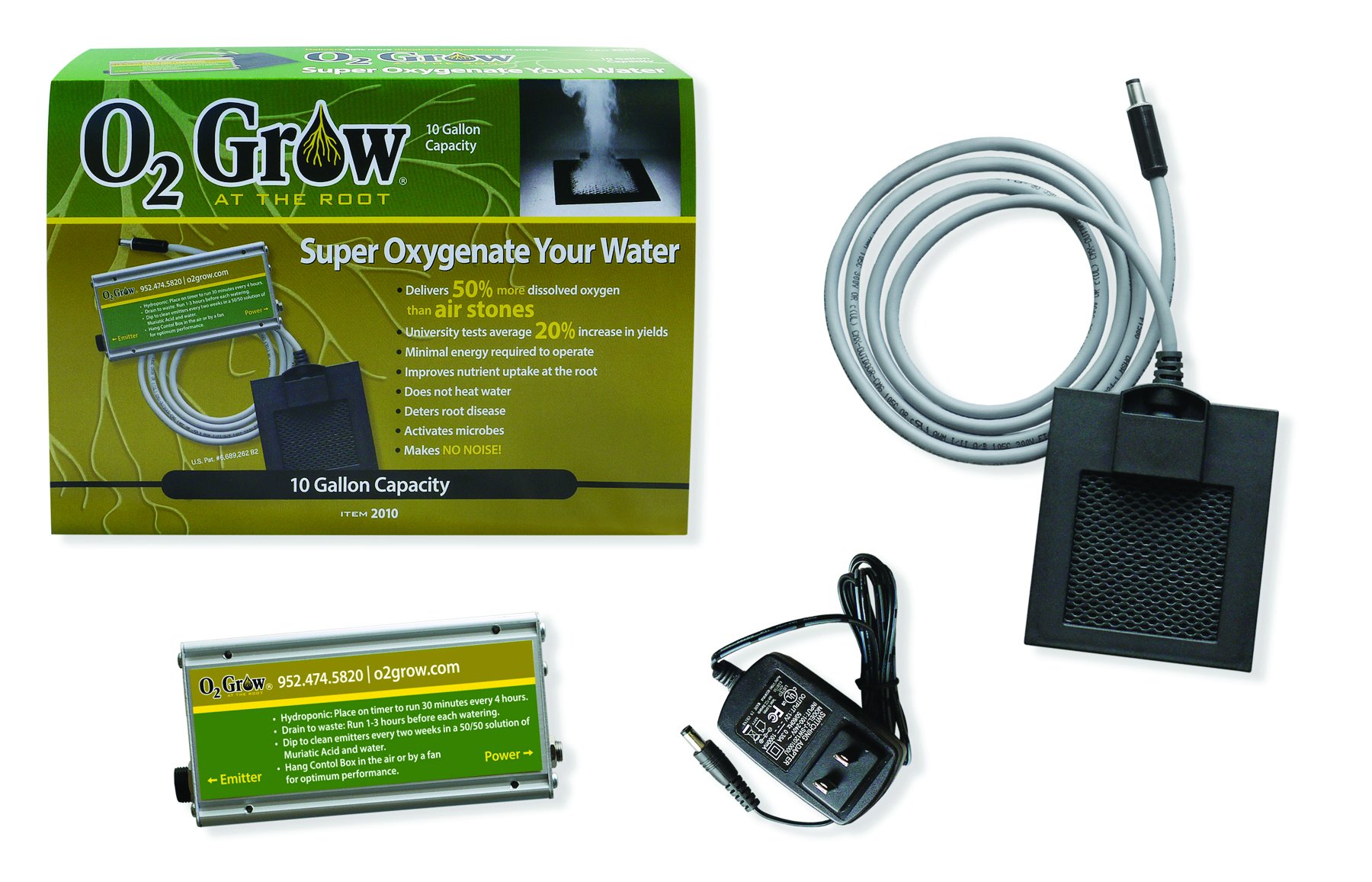 Buy O2 Grow Dissolved Oxygen Emitter Deep Water Culture or Soil Indoor Growing Support to