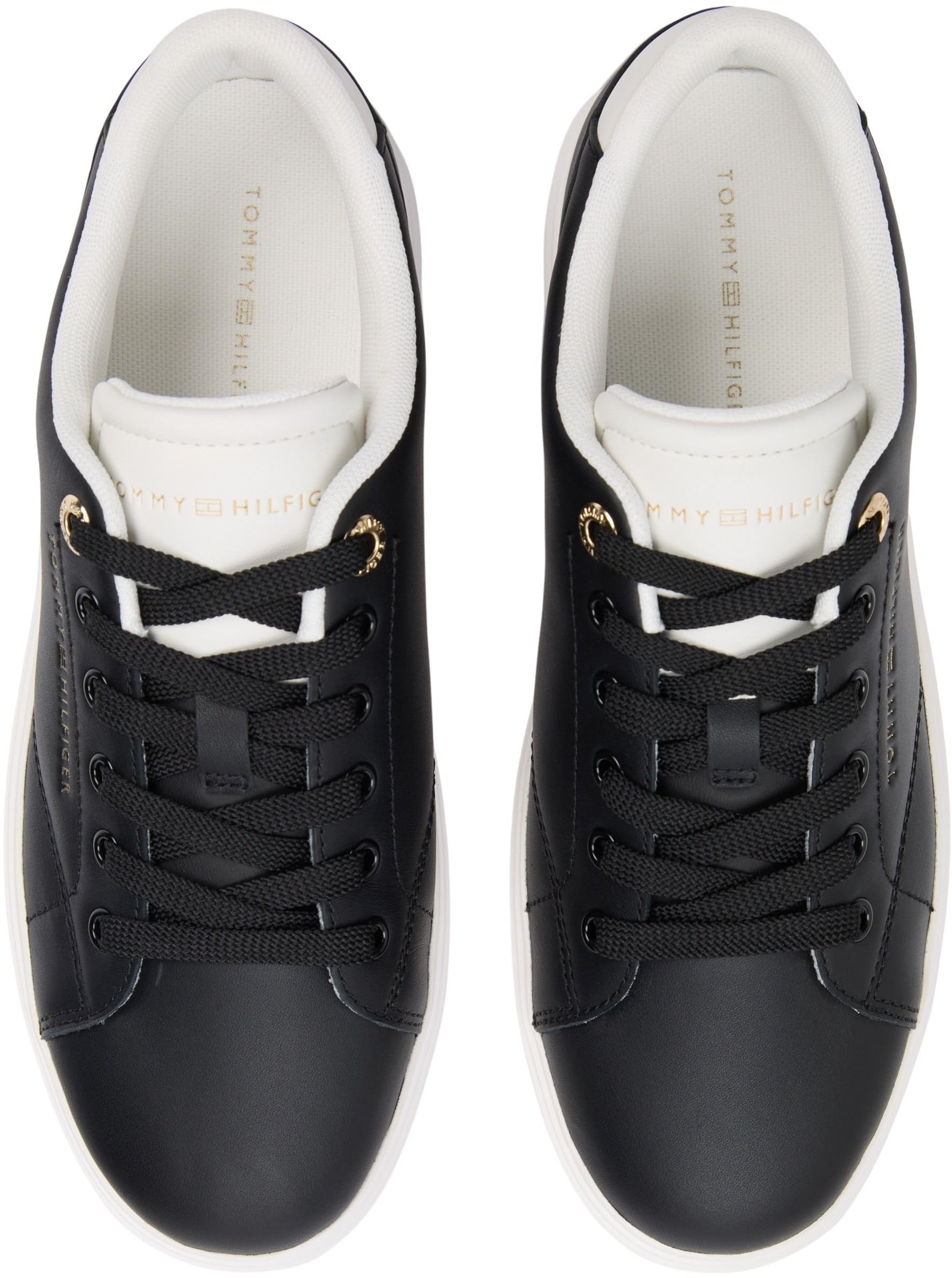 Tommy Hilfiger Damen Th Feminine Cupsole Leather Fw0fw09105 Low Top