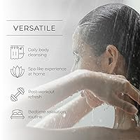 Vista 6 de Pecksniff's Aroma:Gel de ducha terapéutico para desestresar – Lujoso limpiador hidratante de baño y cuerpo, botella de 33.8 fl oz/33.8 fl oz