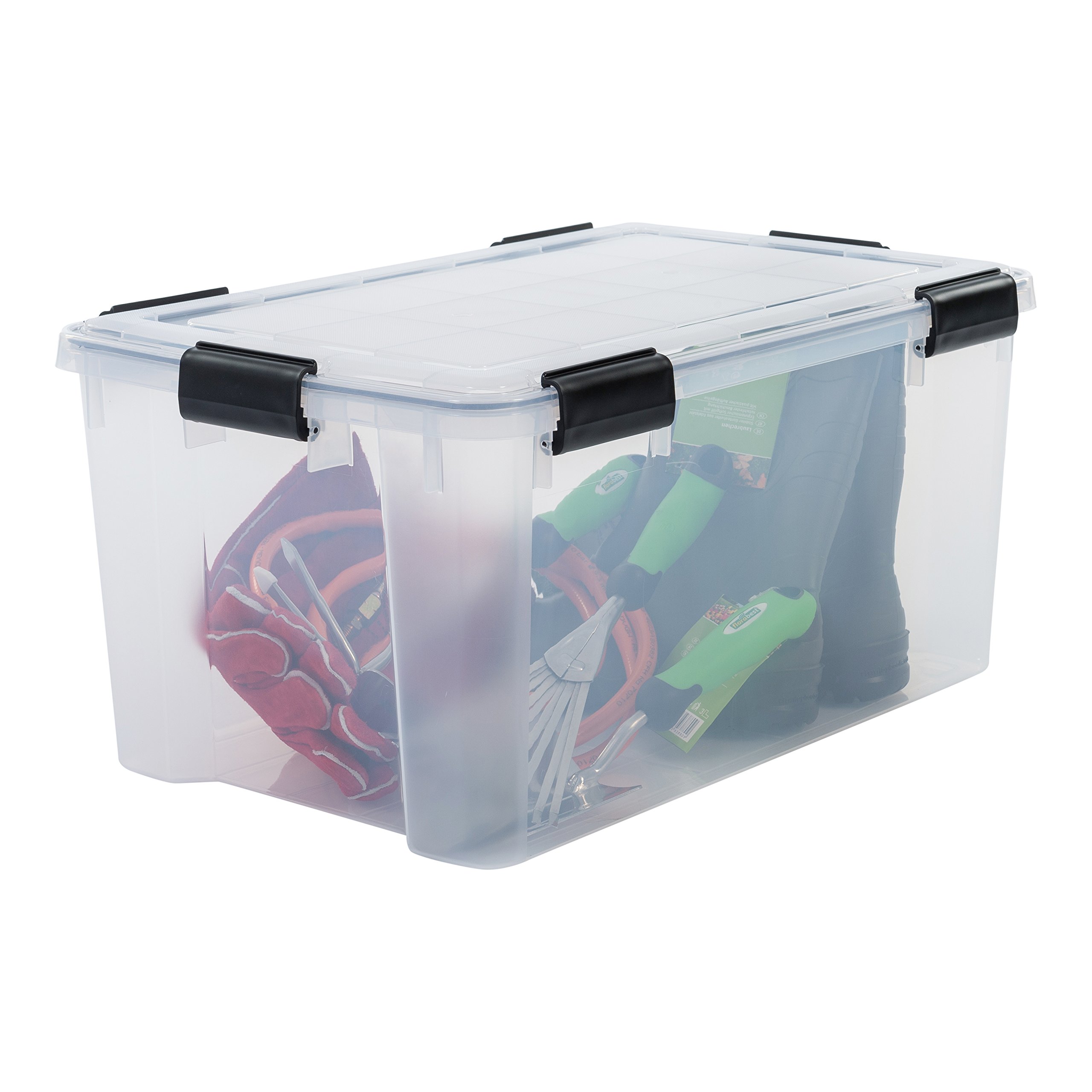 Iris Ohyama, 2er-Set luftdichte Aufbewahrungsboxen All-Weather AT-L -plastik, transparent, 2 x 50 L, L59 x B39 x H29 cm Ohyama, 2er-Set luftdichte All-Weather AT-LD,2 x 70 L, L59 x B39 x H38 cm