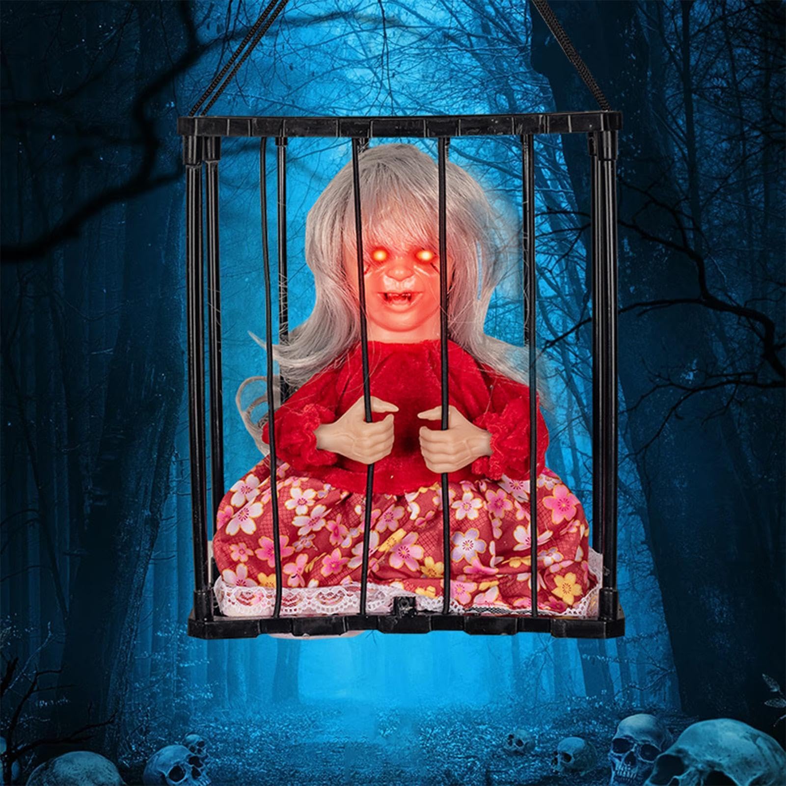 Więzień Dekoracje na Halloween | Animowany Terror Nawiedzony Dom Dekoracja