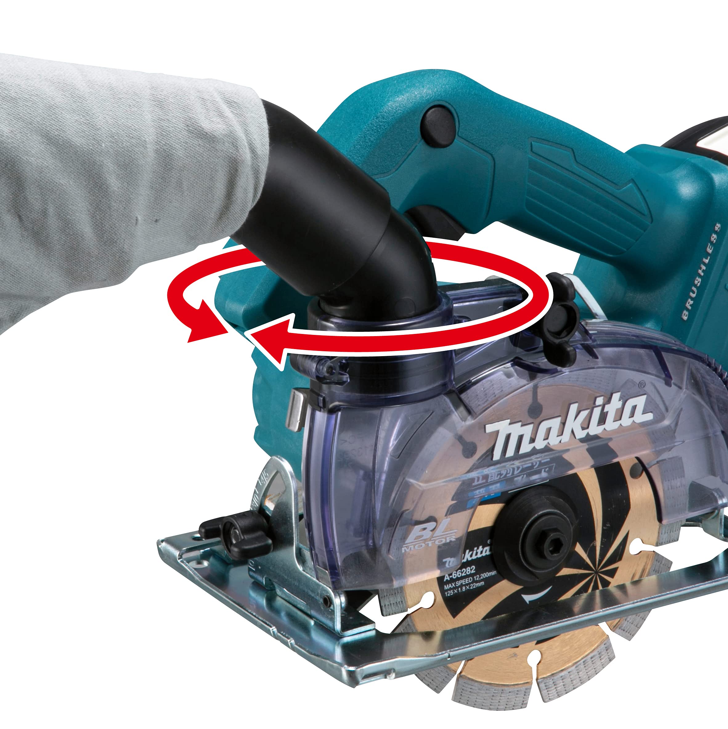 Amazon | マキタ(Makita) 125mm充電式防じんカッタ 18V バッテリ・充電  