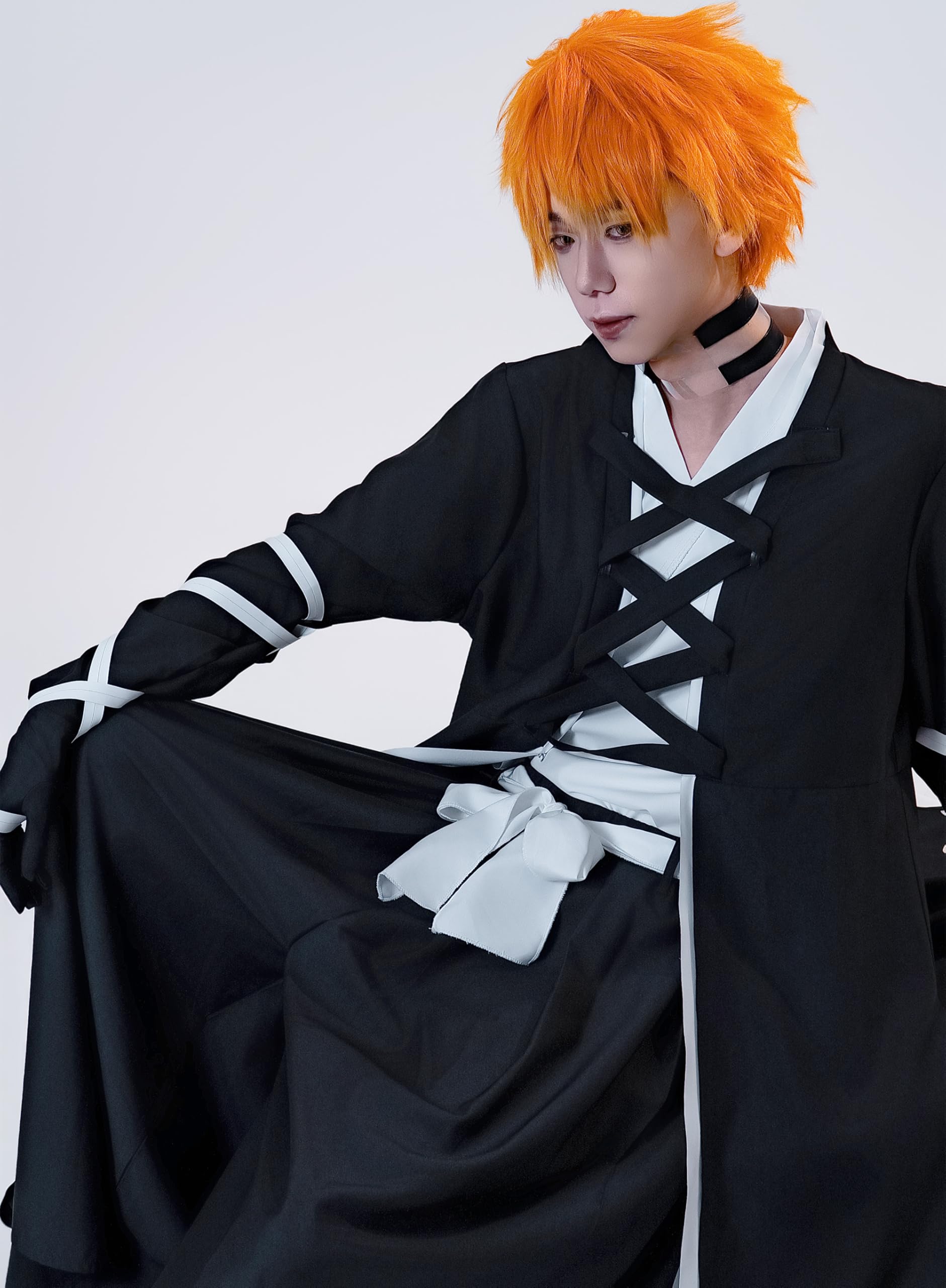 OSIAS Hombres Anime Upgraded Kurosaki Ichigo Disfraz de Cosplay